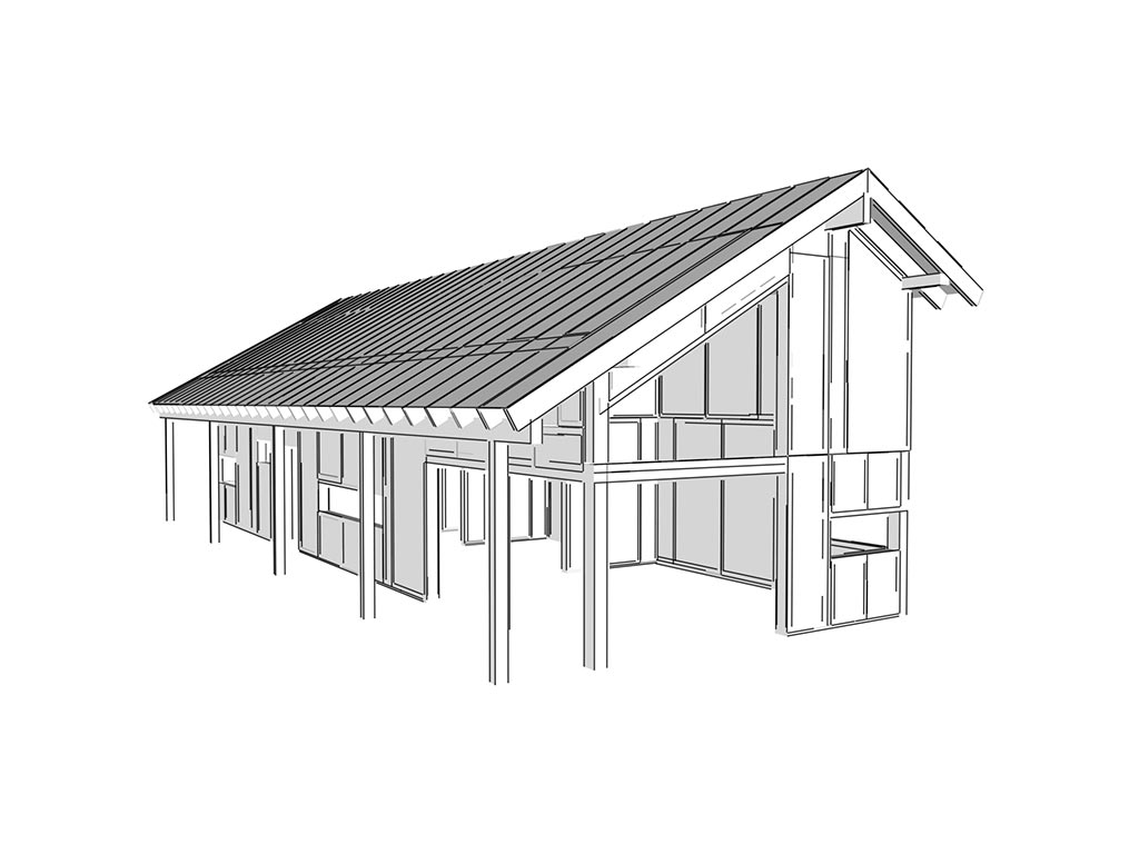 3D-Entwurf Hütte SIP-Technologie