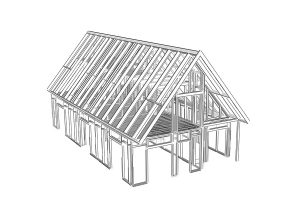 Entwurf des Hauses und Gebäudes mit SE-SIP-System
