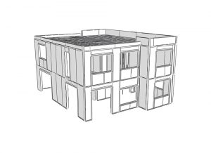 SIP-Platte - Familienhäuser - Modell