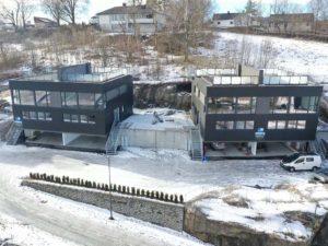 Výstavba se sip panelového domuSkien Nórsko